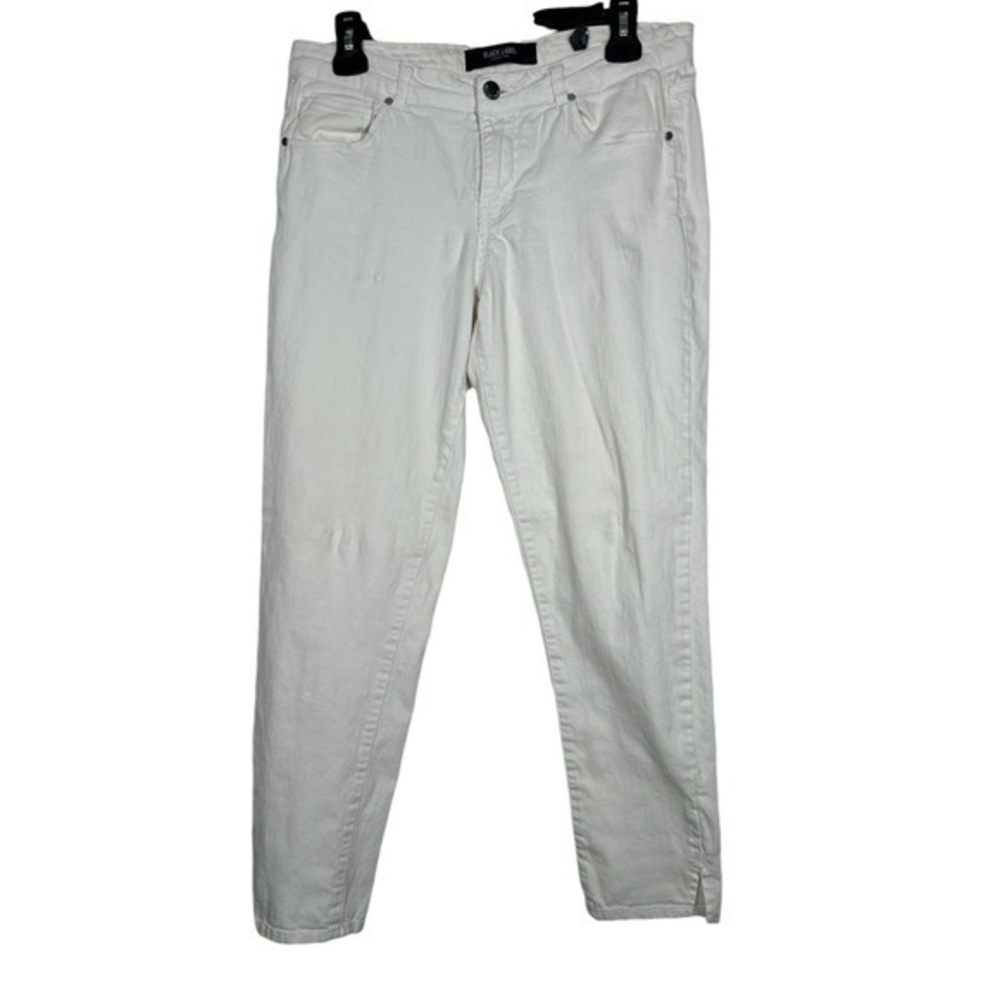 Black Label Cest Toi White Denim Ankle Jeans Size 29/7 EUC #VEG-0229